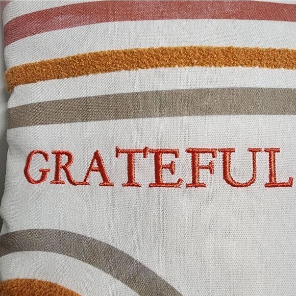 Lot of two Nwt Boho Grateful Rainbow Pillow with tassels, Size 12" x 12" - Picture 5 of 7